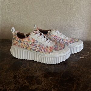 Zodiac Cooper Platform Sneakers with Multi-Color Tweed Upper NOWT  Size 8